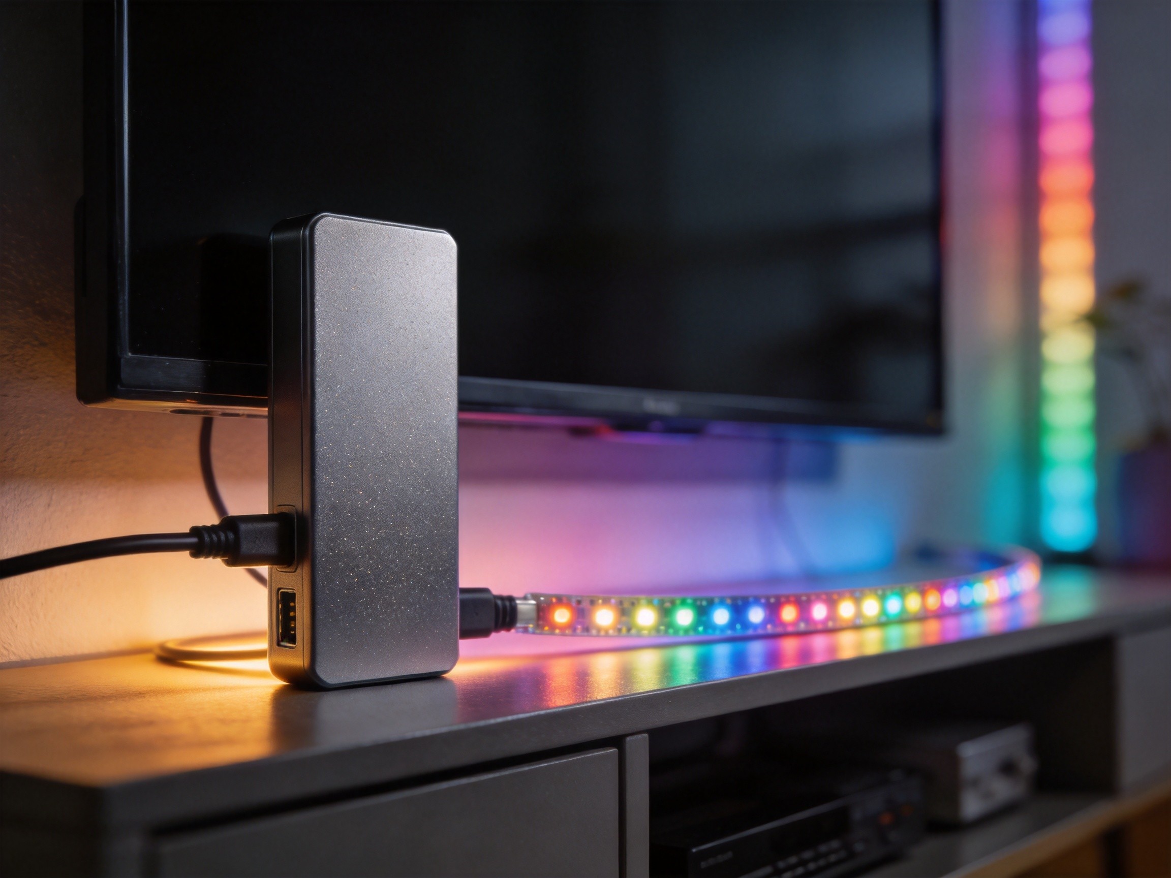 Matte Aluminum LED Strip Controller